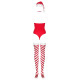 Боді Obsessive Kissmas teddy red L/XL (м'ята упаковка!!!)-4