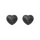 Накладки-серця на соски зі стразами Obsessive A750 nipple covers, чорні (м'ята упаковка!!!)-3