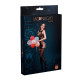 Бодістокінг з доступом Moonlight Model 14 Black, малюнок у вигляді боді та панчохи на підв’язках, ві-2