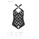 Сітчастий боді з халтером та ритмічним малюнком Hima Body black XXL/XXXL - Passion-4
