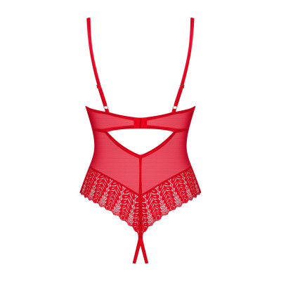 Боді Obsessive Ingridia crotchless teddy XS/S