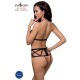 Відвертий боді з елементами стреп JADE BODY black XXL/XXXL - Passion Exclusive-1