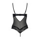 Боді з відкритими грудьми NORTH BODY black S/M - Passion Exclusive-3
