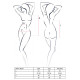 Боді з дуже глибоким декольте DARYL BODY black S/M - Passion-6