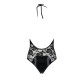 Боді з дуже глибоким декольте DARYL BODY black S/M - Passion-5