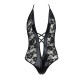 Боді з дуже глибоким декольте DARYL BODY black S/M - Passion-4