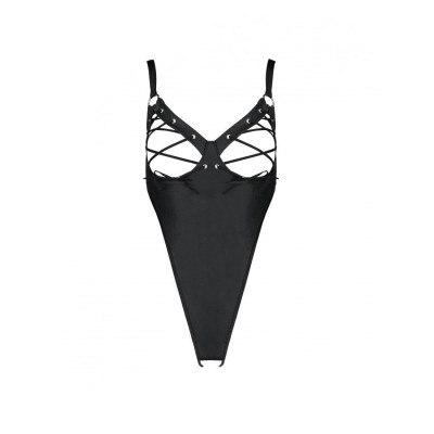 Боді з екошкіри CELINE BODY black XXL/XXXL — Passion: з доступом, відкритий Боді з екошкіри CELINE BODY black XXL/XXXL — Passion: з доступом, відкритий