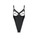 Боді з екошкіри CELINE BODY black XXL/XXXL — Passion: з доступом, відкритий-4