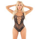 Боді Leg Avenue Rhinestone Net and Lace Bodysuit One Size, Black-3