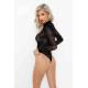 Боді Noir Handmade F287 Leopard flock bodysuit with long sleeves - XL-2