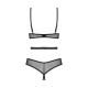 Боді Obsessive Euridia crotchless teddy XS/S-4