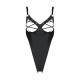 Боді з екошкіри Passion Celine Body 4XL/5XL black, з доступом, відкритий-2
