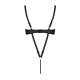 Боді з екошкіри Passion Celine Body 4XL/5XL black, з доступом, відкритий-3