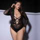 Боді JSY P61139 Black Plus Size-1