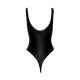 Боді Noir Handmade F244 Powerwetlook body with high cut bottom hem - S-4