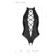 Боді з еко-шкіри з імітацією шнурівки та відкритим доступом Nancy Body black S/M - Passion-4