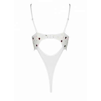 Еротичний боді з малюнком LOVELIA BODY white S/M - Passion