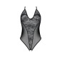 Боді з ажурним декором та відкритим кроком Ursula Body black L/XL — Passion-2