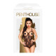 Боді з відкритими грудьми та спиною Penthouse - Turned On Black S/M-2