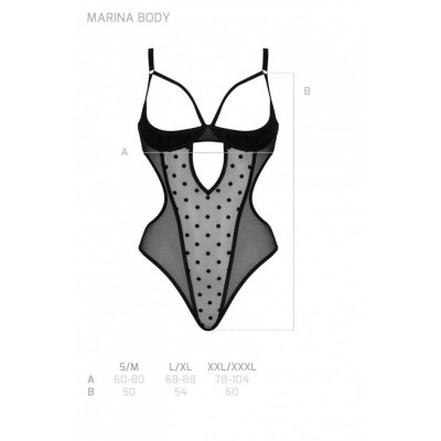 Боді MARINA BODY black XXL/XXXL - Passion