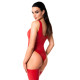 Боді Noir Handmade F352 Red powerwetlook body - XXL-2