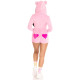 Комбінезон «Солодкий ведмедик» Leg Avenue Sweetheart Bear Velvet Romper S-5