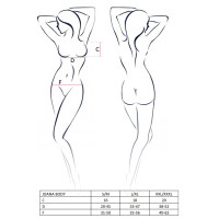 (SALE) Боді монокіні під латекс JOANA BODY black L/XL Passion
