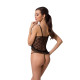 Боді монокіні з відкритими грудьми JUSTINA BODY black L/XL Passion-1