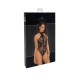 Боді Noir Handmade F314 Ego flocked mesh halter bodysuit - L-5