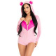Комбінезон «Солодкий ведмедик» Leg Avenue Sweetheart Bear Velvet Romper XS-2