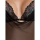 Сітчасте боді з мереживним ліфом Passion DELIENA BODY XXL/XXXL black-4