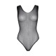 Leg Avenue Rhinestone fishnet bodysuit OS Black-4