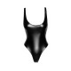Боді Noir Handmade F244 Powerwetlook body with high cut bottom hem - XL-3