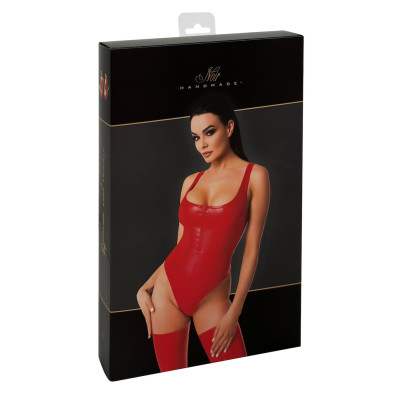Боді Noir Handmade F352 Red powerwetlook body - XL