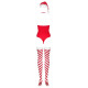 Боді Obsessive Kissmas teddy red L/XL-3