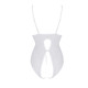 Боді з ажурним декором та відкритим кроком Ursula Body white L/XL — Passion-3