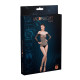 Сітчасте боді зі стразами Moonlight Model 09 Black, відкриті плечі-2