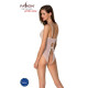 Боді з ажурним декором та відкритим кроком Ursula Body white L/XL — Passion-1