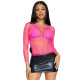 Топ Leg Avenue Long Sleeves T-Shirts Neon Pink One Size-4