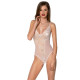 Боді з ажурним декором та відкритим кроком Ursula Body white L/XL — Passion