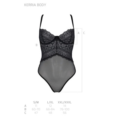 Боді Passion KERRIA BODY black L/XL - ECO Passion