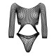 Боді Leg Avenue Top bodysuit with thong back Black-2