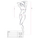 Бодистокинг Passion BS035 pink, боди, имитация топа и трусиков-3