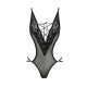 Боді монокіні з декольте ERZA BODY black L/XL - Passion-2