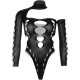 Боді Leg Avenue Seamless thong back bodysuit Black One Size-2