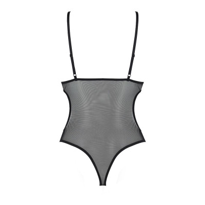 Боді з ажурним ліфом Christa Body black XXL/XXXL — Passion