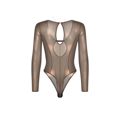 Боді Obsessive Soranna long-sleeved teddy 2XL/3XL