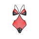 Напівпрозоре боді з мереживом Passion PEONIA BODY S/M red-2