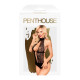 Боді з високим коміром та глибоким декольте Penthouse - Perfect Lover Black S/M-2