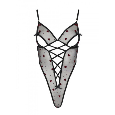Еротичний боді з малюнком LOVELIA BODY black L/XL - Passion